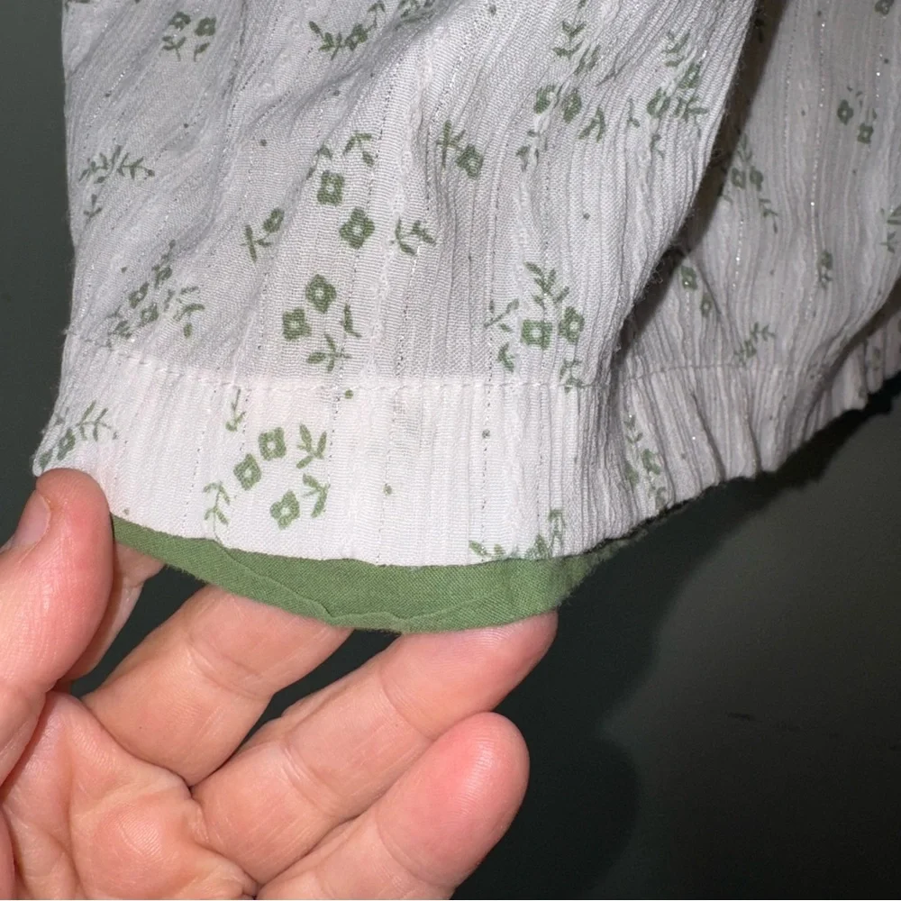 THE OAKS Apparel Company Girls Green Ivy‎ Dress Size 7 Lined